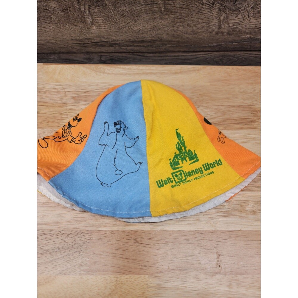 Vintage 1970's Walt Disney World Souvenir Youth Bucket Hat
